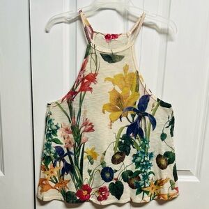 Gaze Multicolor Floral Women's Knit Tank Top Size XL